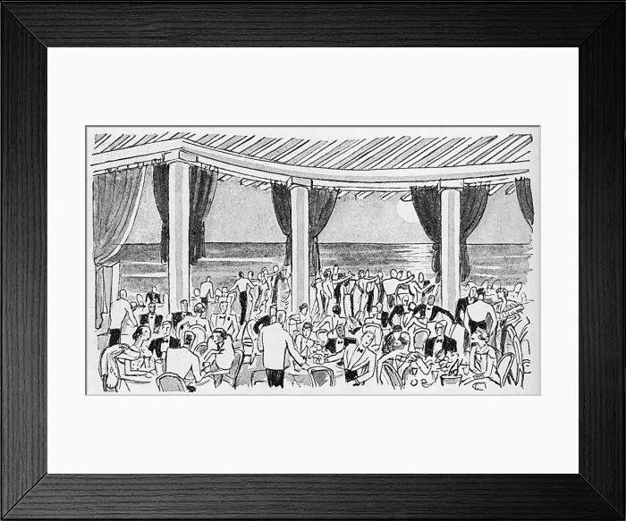 Framed Print : Dinner at the Chambre d Amour, Biarritz Framed Print : Dinner at the Chambre d Amour, Biarritz
