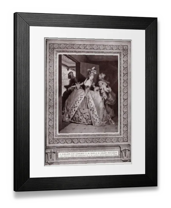 Framed Print : A Gallant, Gay Lothario in the Days of the Grand Monarque Framed Print : A Gallant, Gay Lothario in the Days of the Grand Monarque