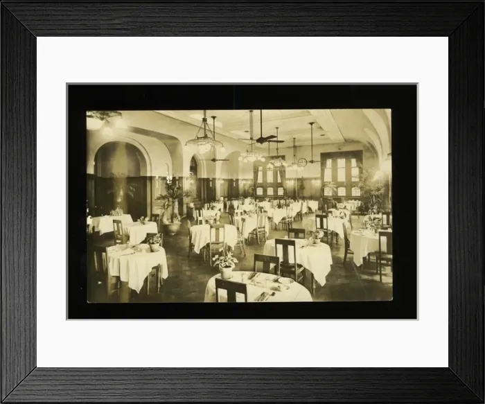 Framed Print : Dining Room, Oriental Hotel, Bund, Kobe, Japan Framed Print : Dining Room, Oriental Hotel, Bund, Kobe, Japan