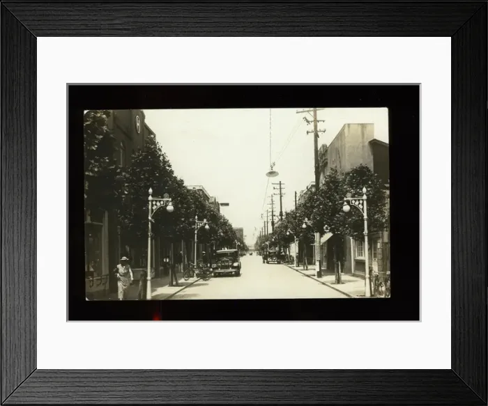Framed Print : Street scene in Yokohama, Japan Framed Print : Street scene in Yokohama, Japan