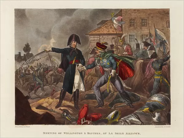 Meeting of Wellington and Blucher at La Belle Alliance