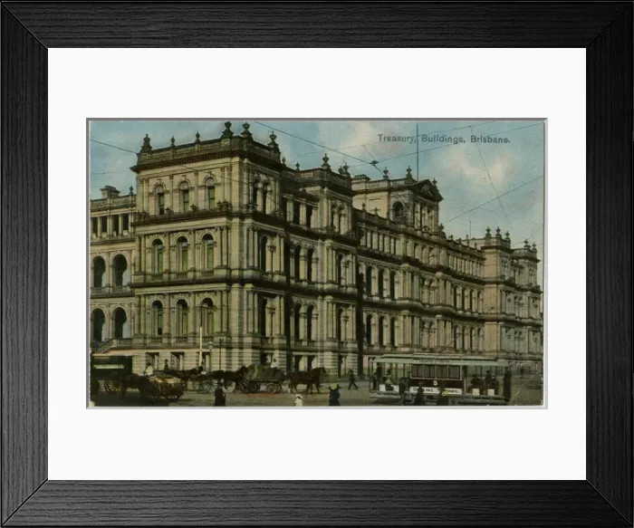 Framed Print : Treasury Buildings, Brisbane, Queensland, Australia Framed Print : Treasury Buildings, Brisbane, Queensland, Australia