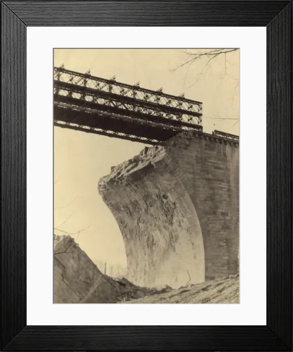Framed Print : Bailey bridge near Rhine crossing, Germany Framed Print : Bailey bridge near Rhine crossing, Germany