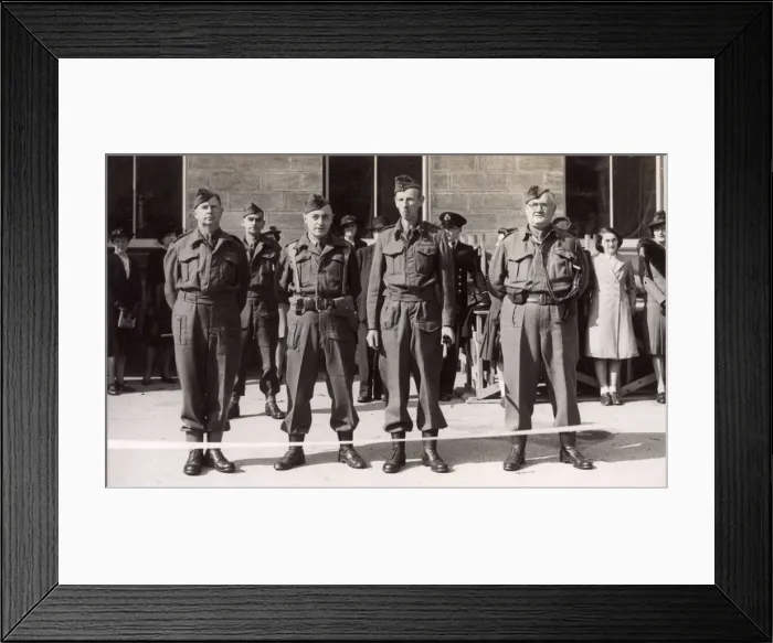 Framed Print : Soldiers and civilians, Braunschweig, Germany Framed Print : Soldiers and civilians, Braunschweig, Germany