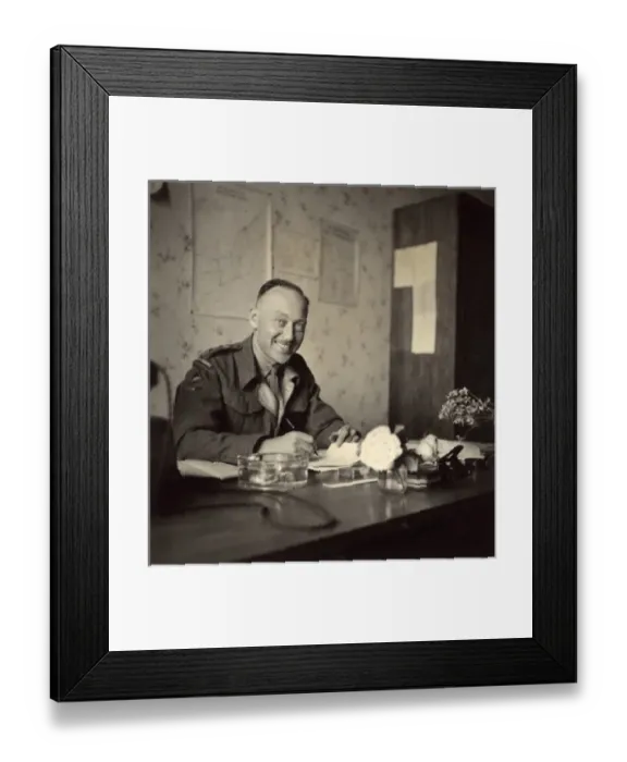 Framed Print : Soldier in an office, British Army of the Rhine, Germany Framed Print : Soldier in an office, British Army of the Rhine, Germany