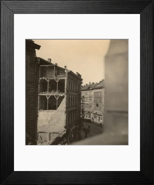 Framed Print : Damaged buildings, Braunschweig, Germany Framed Print : Damaged buildings, Braunschweig, Germany