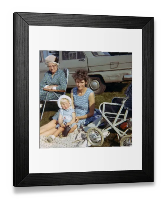 Framed Print : Three generations of a family Framed Print : Three generations of a family