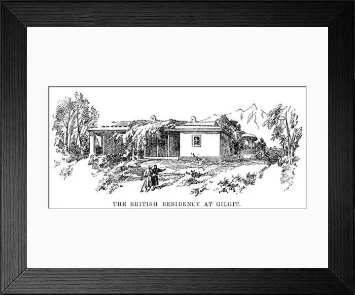 Framed Print : The British residency at Gilgit, 1892 Framed Print : The British residency at Gilgit, 1892