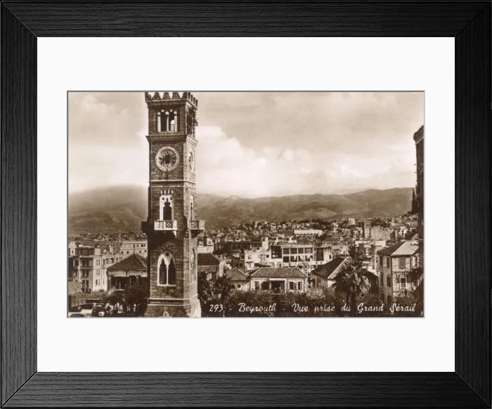 Framed Print : View of Beirut (Beyrouth) from Grand Serail, Lebanon Framed Print : View of Beirut (Beyrouth) from Grand Serail, Lebanon