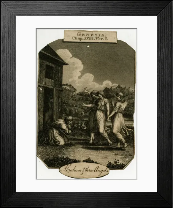Framed Print : Abraham and the three angels Framed Print : Abraham and the three angels