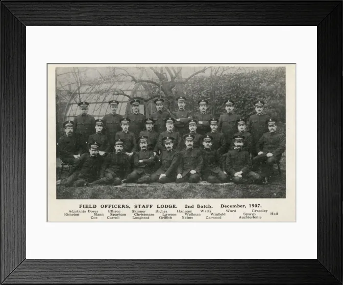 Framed Print : Field Officers, Staff Lodge, 2nd Batch - Salvation Army Framed Print : Field Officers, Staff Lodge, 2nd Batch - Salvation Army