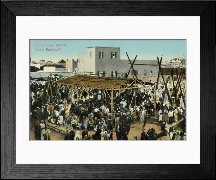 Framed Print : Coffee house in Beirut (Beyrouth), Lebanon Framed Print : Coffee house in Beirut (Beyrouth), Lebanon