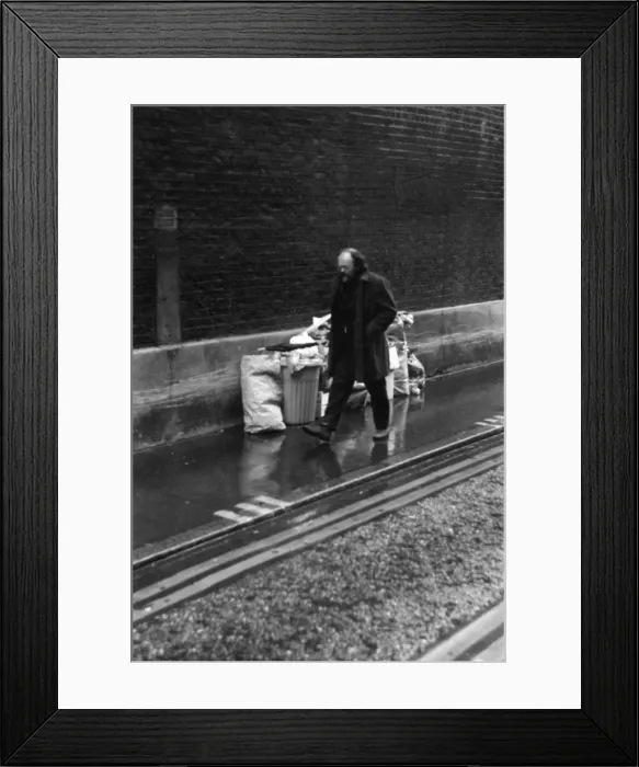 Framed Print : Soho, London - street character Framed Print : Soho, London - street character