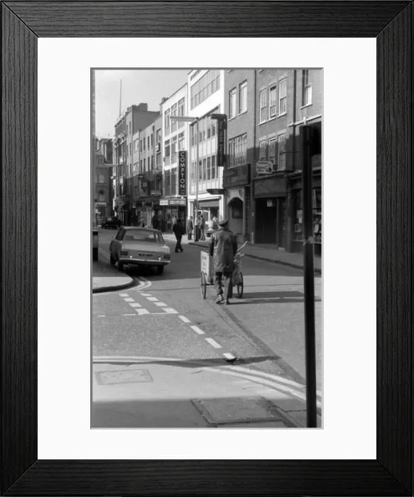 Framed Print : Soho, London - Old Compton Street W1 Framed Print : Soho, London - Old Compton Street W1