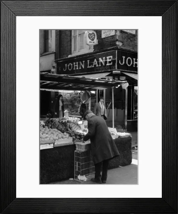 Framed Print : Soho, London - Berwick Street Market W1 Framed Print : Soho, London - Berwick Street Market W1