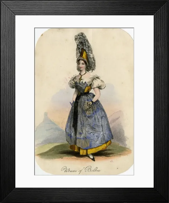Framed Print : Woman from Bolbec, Normandy, France Framed Print : Woman from Bolbec, Normandy, France