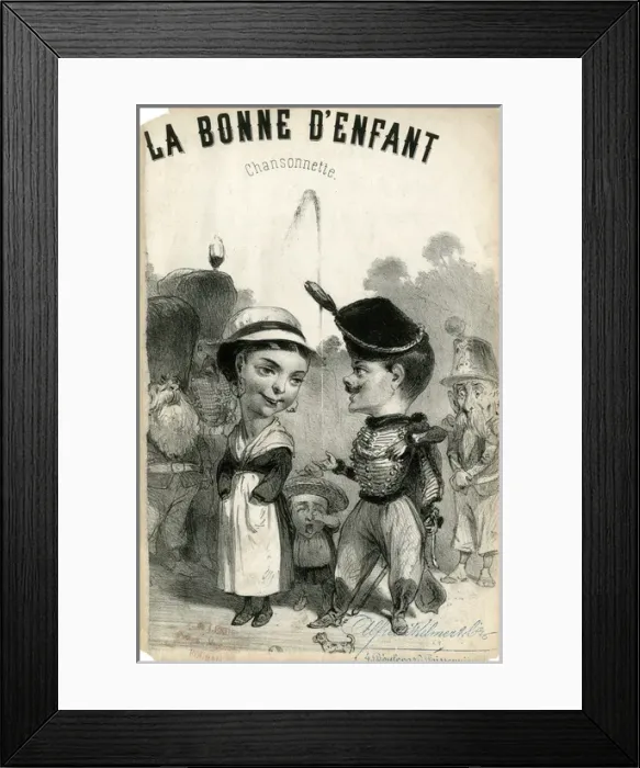 Framed Print : Music cover, La Bonne d Enfant Framed Print : Music cover, La Bonne d Enfant