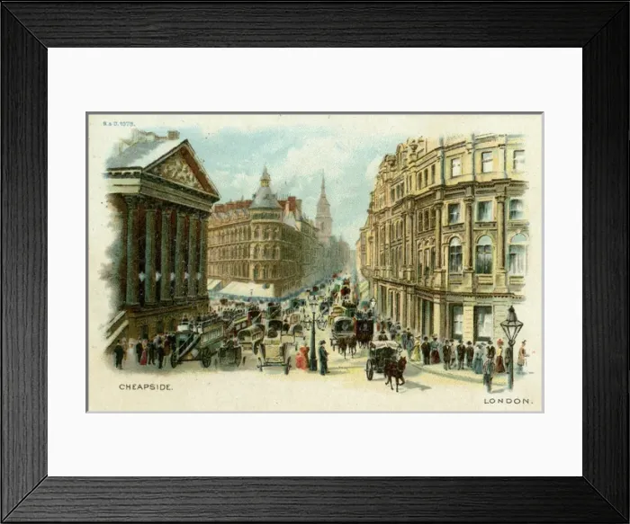 Framed Print : Mansion House and Cheapside, London Framed Print : Mansion House and Cheapside, London