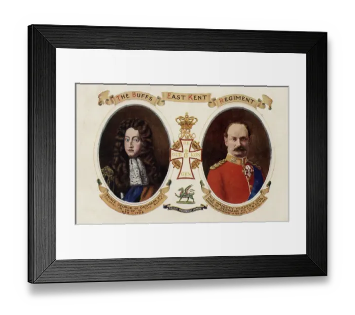 Framed Print : The Buffs - Prince George and King Frederick of Denmark Framed Print : The Buffs - Prince George and King Frederick of Denmark