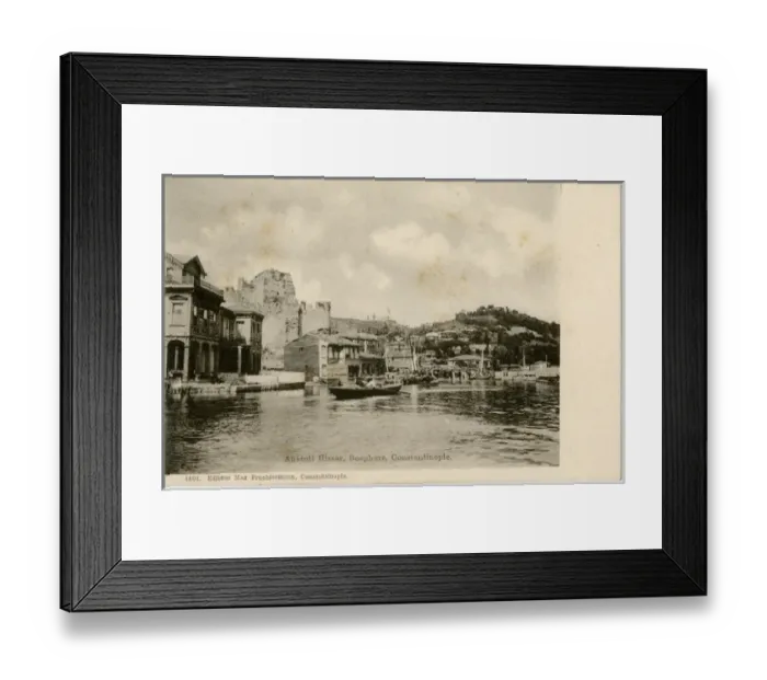 Framed Print : Anadolu Hisari on the Bosphorus, Constantinople, Turkey Framed Print : Anadolu Hisari on the Bosphorus, Constantinople, Turkey