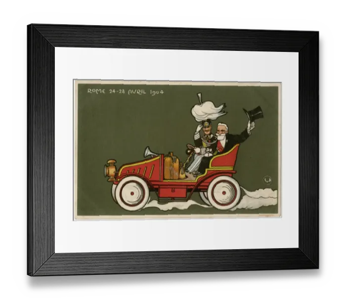 Framed Print : King Victor Emmanuel III of Italy & French President Loubet Framed Print : King Victor Emmanuel III of Italy & French President Loubet