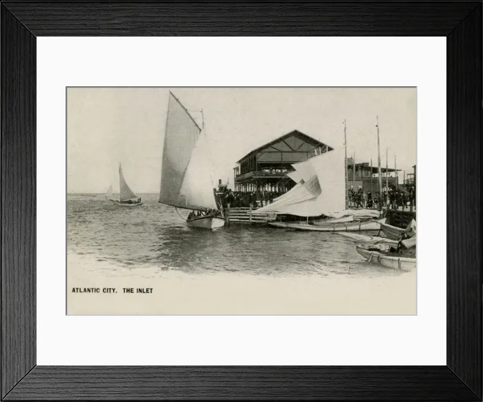 Framed Print : Atlantic City, New Jersey, USA - The Inlet Framed Print : Atlantic City, New Jersey, USA - The Inlet