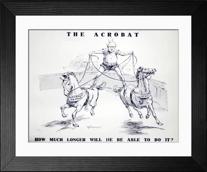 Framed Print : Votes for Women Asquith the Acrobat Framed Print : Votes for Women Asquith the Acrobat