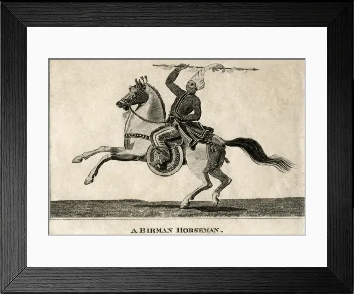Framed Print : A Birman Horseman Framed Print : A Birman Horseman