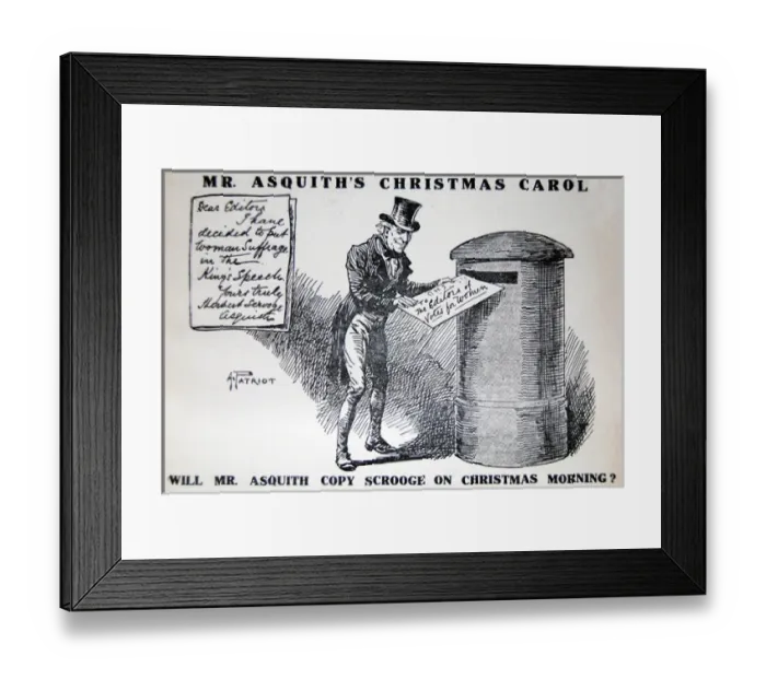 Framed Print : Mr. Asquith as Scrooge Framed Print : Mr. Asquith as Scrooge