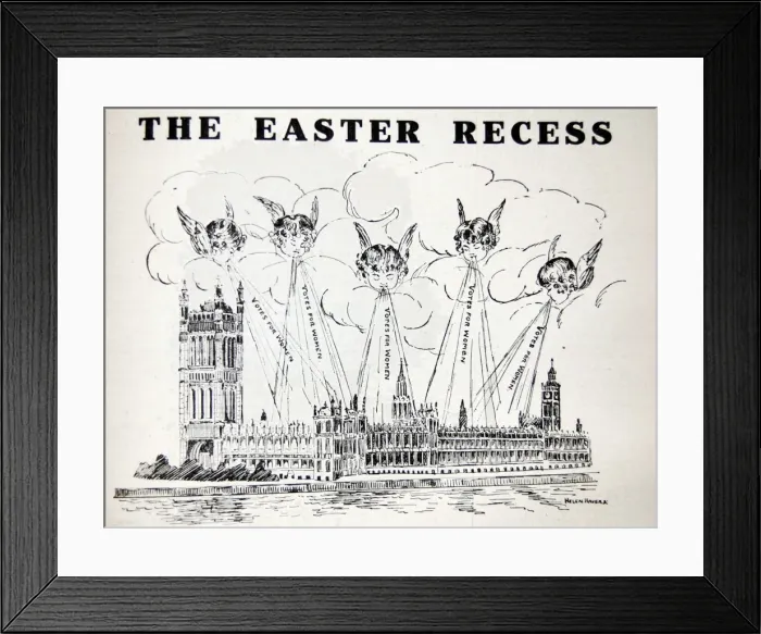 Framed Print : Suffragettes Houses of Parliament Framed Print : Suffragettes Houses of Parliament