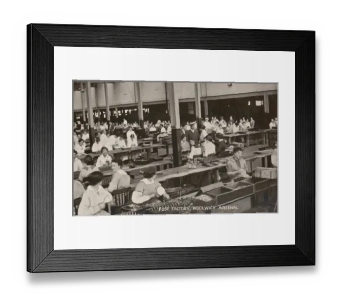Framed Print : Women WW1 Munitions Woolwich Arsenal Framed Print : Women WW1 Munitions Woolwich Arsenal