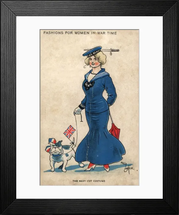 Framed Print : Fashions in Wartime WW1 Framed Print : Fashions in Wartime WW1