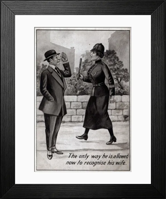 Framed Print : Women Police WW1 Framed Print : Women Police WW1