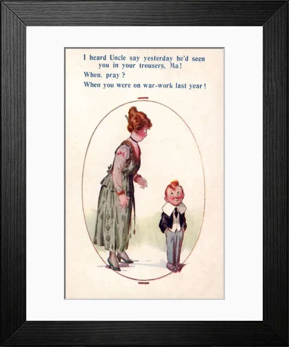 Framed Print : Women War Work WW1