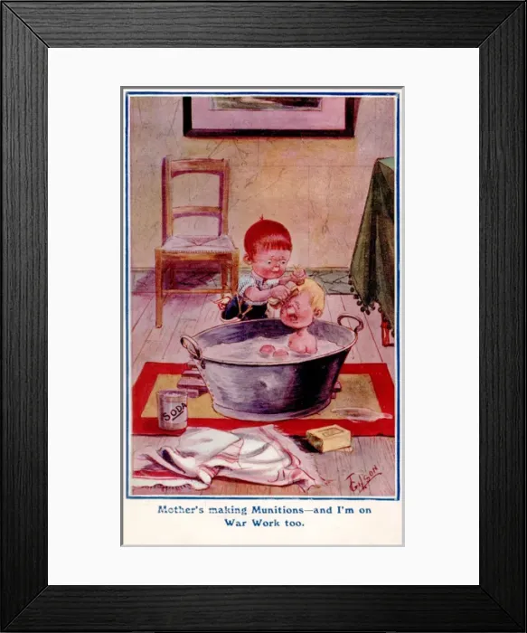 Framed Print : Women War Work WW1 Framed Print : Women War Work WW1
