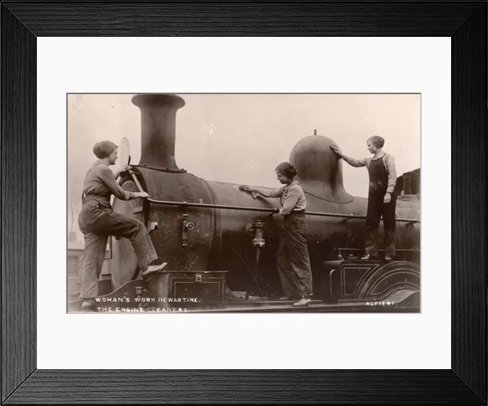 Framed Print : Women War Work WW1 Railways Framed Print : Women War Work WW1 Railways