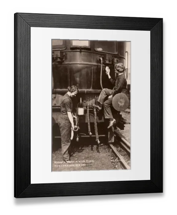 Framed Print : Women War Work WW1 Railways Framed Print : Women War Work WW1 Railways