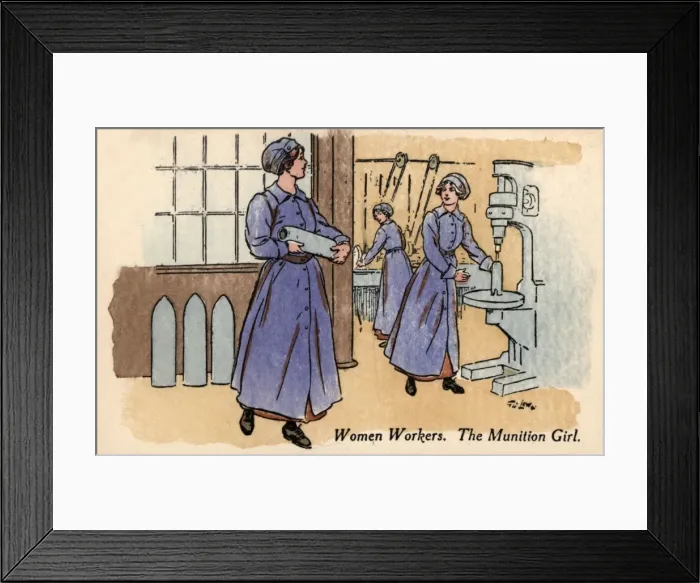 Framed Print : Women WW1 Munitions Framed Print : Women WW1 Munitions