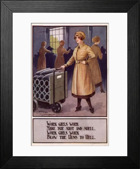 Framed Print : Women WW1 Munitions Framed Print : Women WW1 Munitions