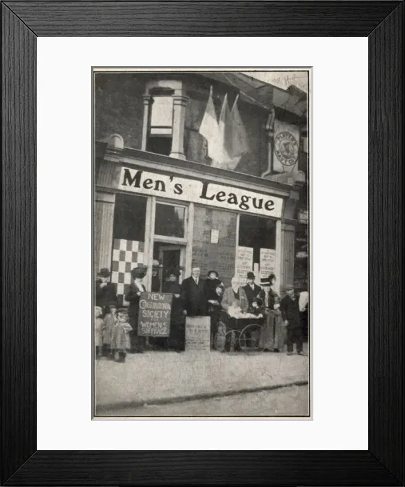 Framed Print : Suffragette Mens League Shop Framed Print : Suffragette Mens League Shop