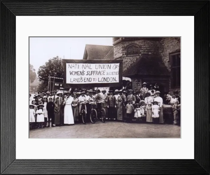Framed Print : Suffrage Pilgrimage NUWSS 1913 Framed Print : Suffrage Pilgrimage NUWSS 1913