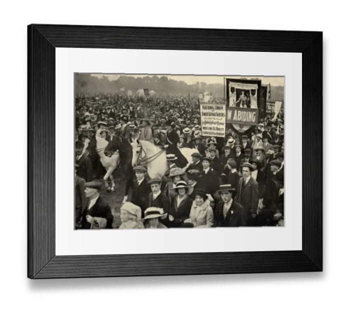Framed Print : Suffrage Pilgrimage NUWSS 1913 Framed Print : Suffrage Pilgrimage NUWSS 1913