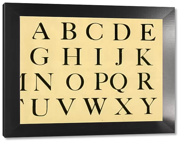 Roman alphabet, upper case A-Z
