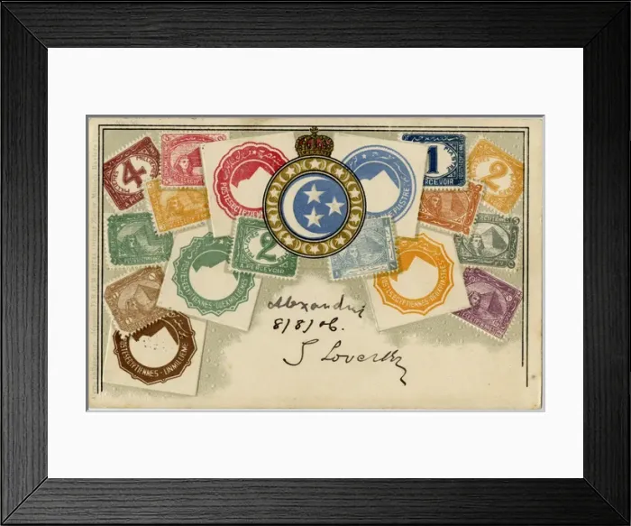 Framed Print : Stamp Card produced by Ottmar Zeihar - Egypt Framed Print : Stamp Card produced by Ottmar Zeihar - Egypt