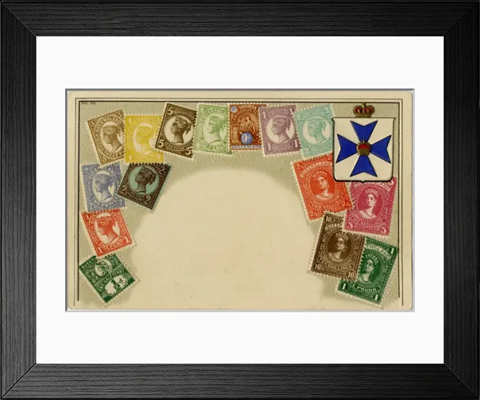 Framed Print : Stamp Card produced by Ottmar Zeihar - Queensland, Australia Framed Print : Stamp Card produced by Ottmar Zeihar - Queensland, Australia