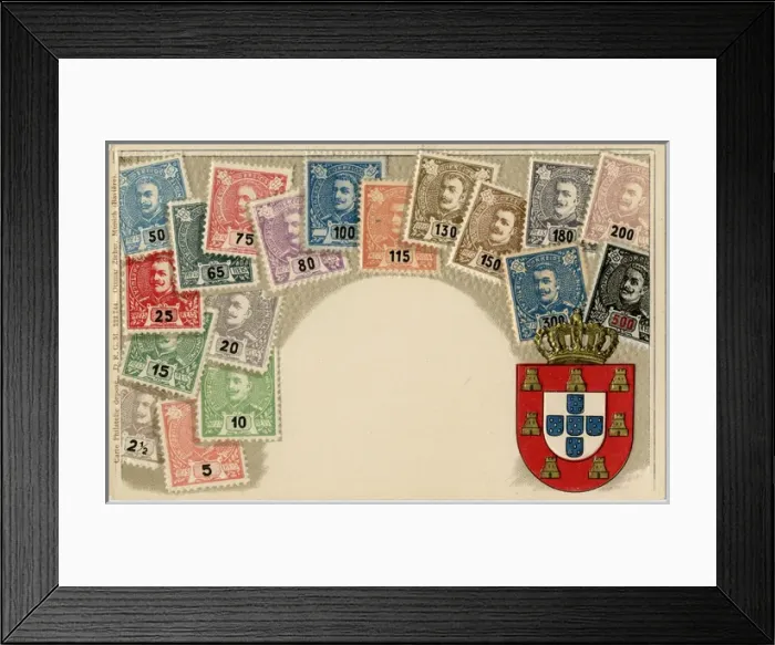 Framed Print : Stamp Card produced by Ottmar Zeihar - Portugal Framed Print : Stamp Card produced by Ottmar Zeihar - Portugal