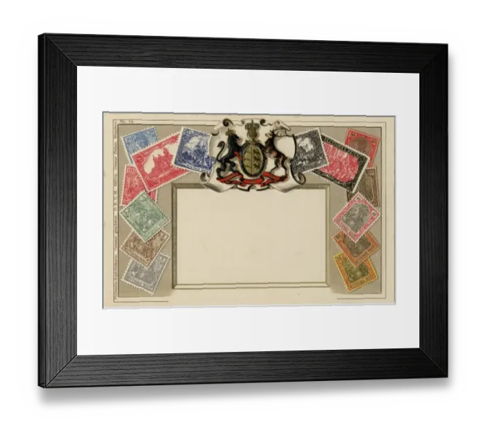 Framed Print : Stamp Card produced by Ottmar Zeihar - Germany Framed Print : Stamp Card produced by Ottmar Zeihar - Germany