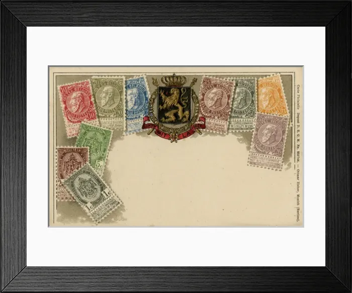Framed Print : Stamp Card produced by Ottmar Zeihar - Belgium Framed Print : Stamp Card produced by Ottmar Zeihar - Belgium
