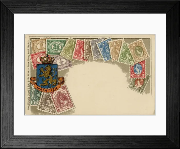 Framed Print : Stamp Card produced by Ottmar Zeihar - The Netherlands Framed Print : Stamp Card produced by Ottmar Zeihar - The Netherlands