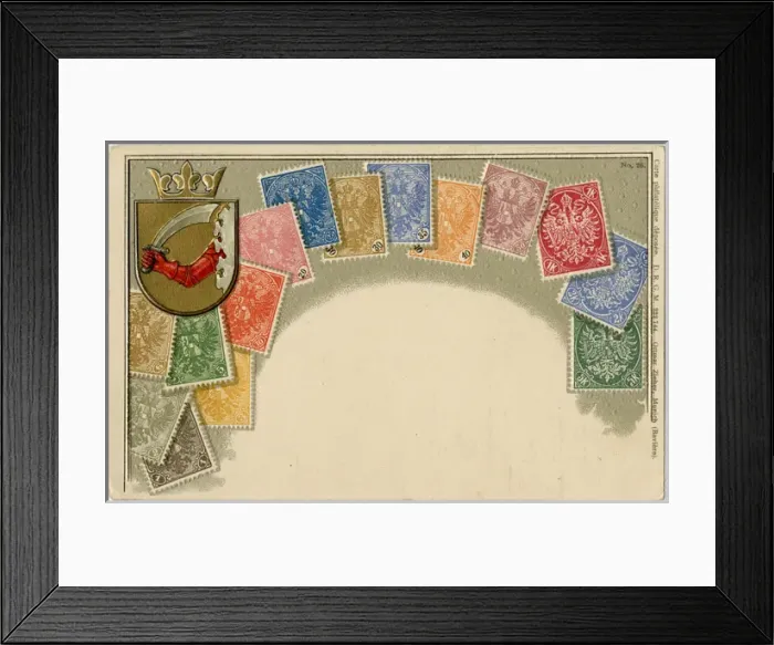 Framed Print : Stamp Card produced by Ottmar Zeihar - Bosnia Herzegovina Framed Print : Stamp Card produced by Ottmar Zeihar - Bosnia Herzegovina